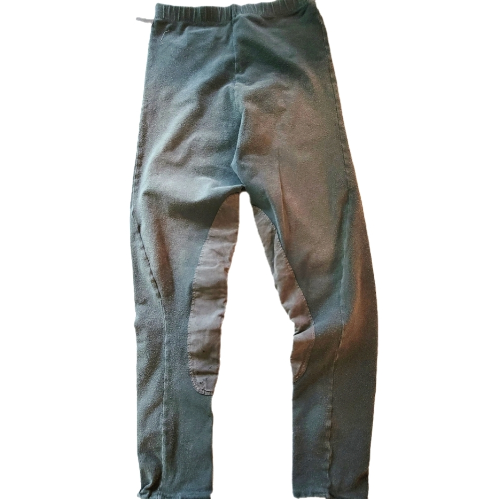 Boink Womens Green Gray Elastic Waist Horse Riding